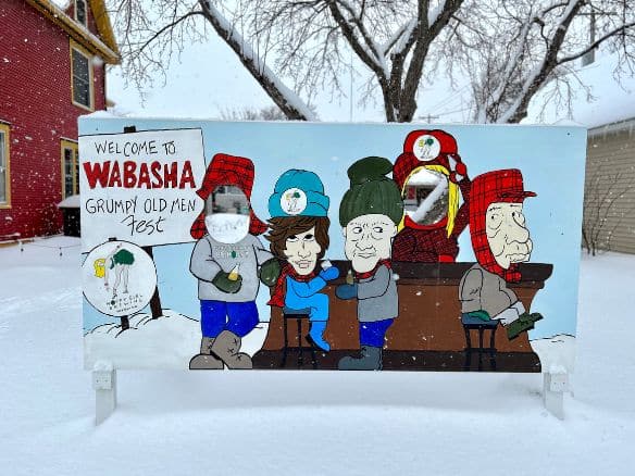 Wabasha Grumpy Old Men Fest Sign