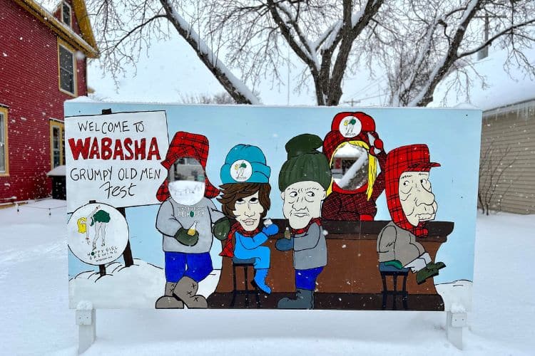 Grumpy Old Men festival sign
